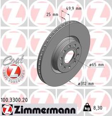 Zimmermann Δισκόπλακα - 100.3300.20