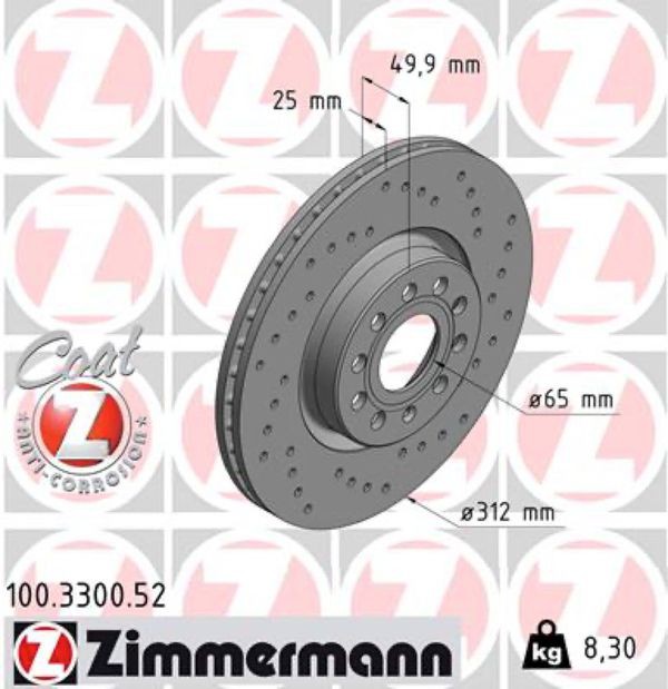Zimmermann Δισκόπλακα - 100.3300.52