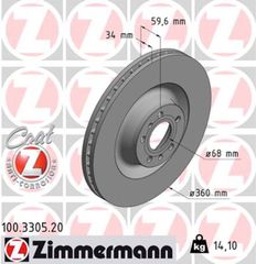 Zimmermann Δισκόπλακα - 100.3305.20