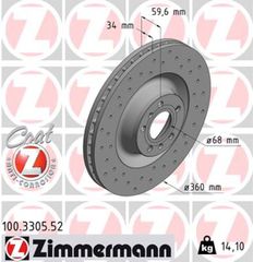 Zimmermann Δισκόπλακα - 100.3305.52