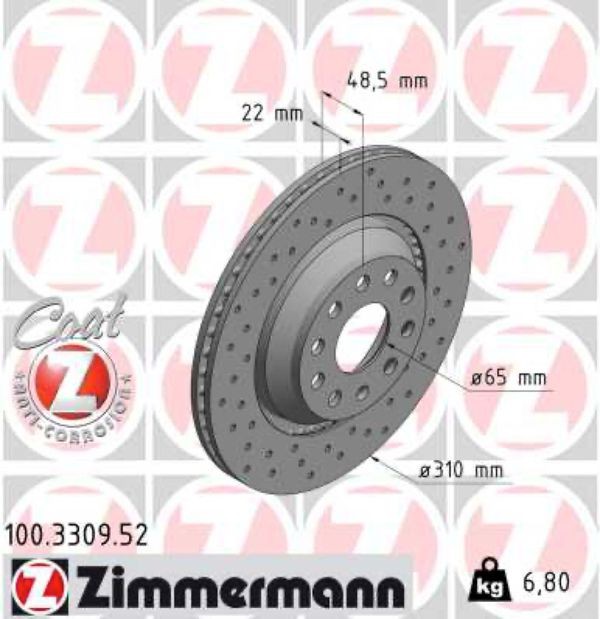 Zimmermann Δισκόπλακα - 100.3309.52