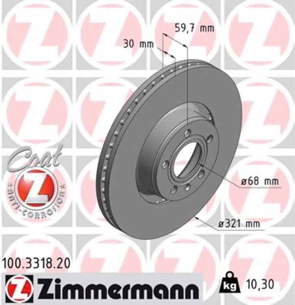 Zimmermann Δισκόπλακα - 100.3318.20