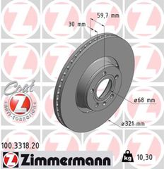 Zimmermann Δισκόπλακα - 100.3318.20