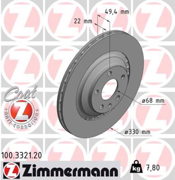 Zimmermann Δισκόπλακα - 100.3321.20