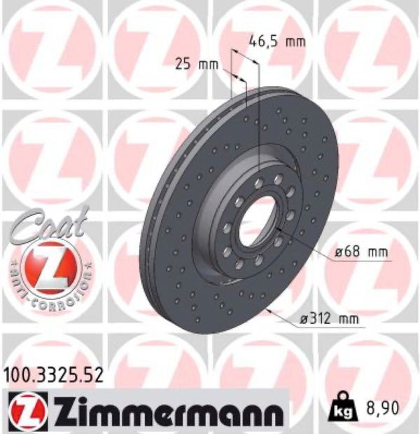 Zimmermann Δισκόπλακα - 100.3325.52