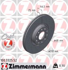 Zimmermann Δισκόπλακα - 100.3325.52