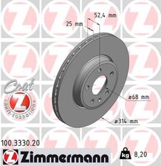 Zimmermann Δισκόπλακα - 100.3330.20