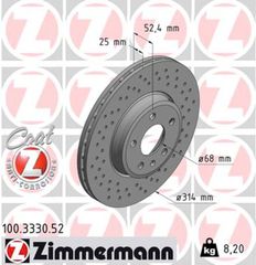 Zimmermann Δισκόπλακα - 100.3330.52