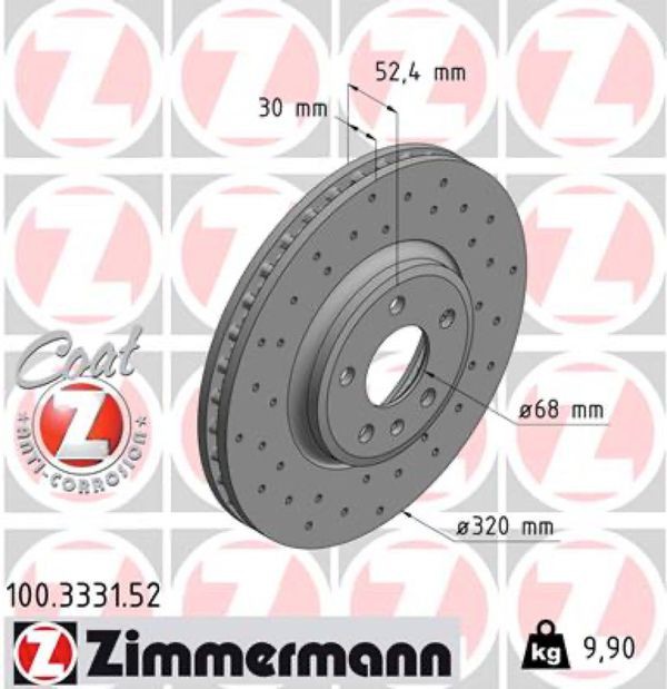 Zimmermann Δισκόπλακα - 100.3331.52