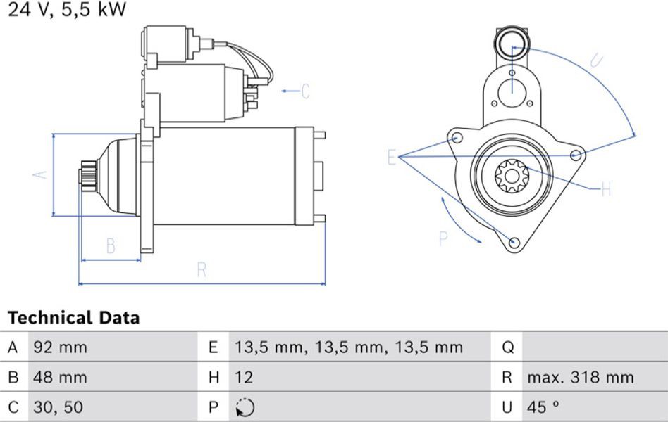 Bosch Μίζα - 0 986 026 040
