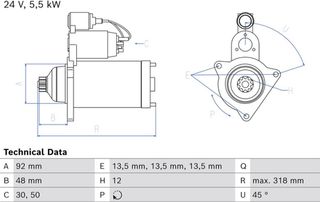 Bosch Μίζα - 0 986 026 040