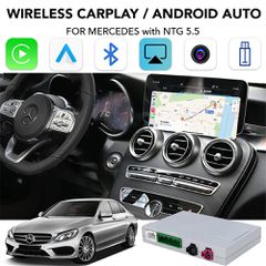 DIGITAL IQ BZ 504F CPAA (WIRELESS CARPLAY / ANDROID AUTO BOX for MERCEDES mod. 2017-2021 with NTG 5.5 with 10.25" screen - with 2 CAMERAS) | Pancarshop