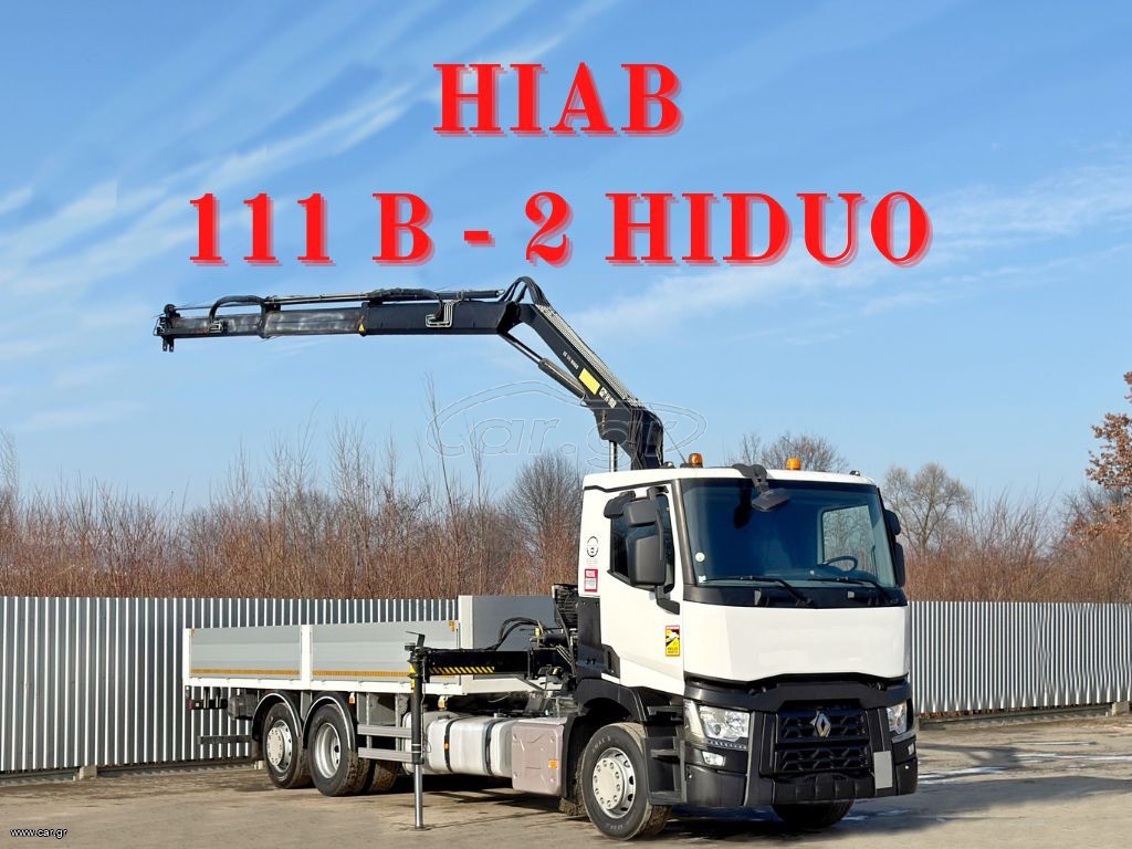 Γερανοί - Φορτηγά Με Γερανό Renault 2015 T 380 * HIAB 111 B - 2 HIDUO * 6x2