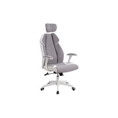ΚΑΡΕΚΛΑ ΓΡΑΦΕΙΟΥ SALENA HM1086.10 ΣΕ ΓΚΡΙ ΛΕΥΚΟ ΧΡΩΜΑ 65x73x130 εκ.