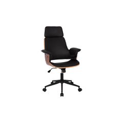 ΚΑΡΕΚΛΑ ΓΡΑΦΕΙΟΥ ΔΙΕΥΘΥΝΤΙΚΗ SUPERIOR PRO HM1110.01 ΚΑΡΥΔΙ-ΜΑΥΡΗ 67x66x120 cm