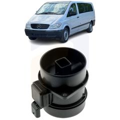Μετρητής μάζας αέρα για Mercedes Vito (W639) Bus 2004 2005 2006 2007 2008 2009 2010 2011 2012 2013 2014 2015 6510900148
