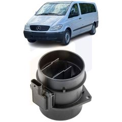Μετρητής μάζας αέρα για Mercedes Vito (W639) Bus 2004 2005 2006 2007 2008 2009 2010 2011 2012 2013 2014 2015 6510900048