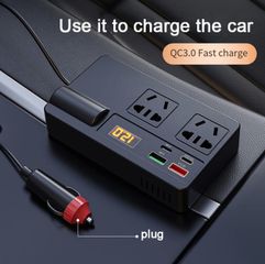 Πολυλειτουργικός Μετατροπέας 220V Οχήματος - Vehicle Multi-Function 220V Power Inverter Starlink Mini C11-A 200W PD QC 3.0 USB Type A Type-C για Μετατροπή 12V DC σε 220V AC ( Κωδ.1-PER0135 )-thumb-5
