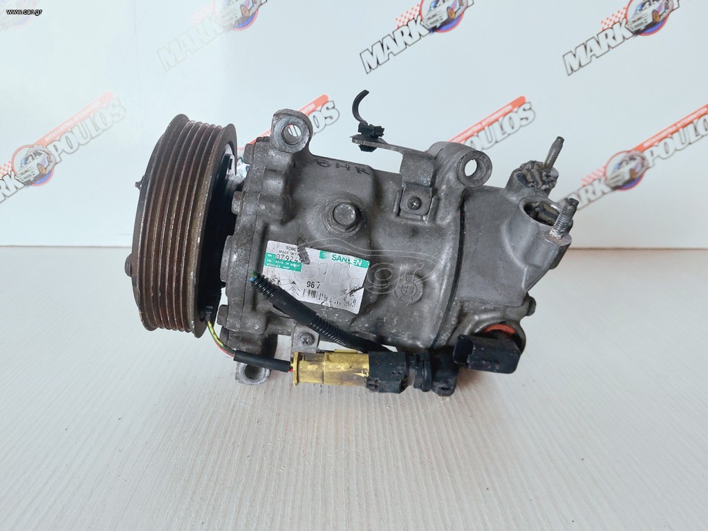 ΚΟΜΠΡΕΣΕΡ A/C PEUGEOT 307 Κωδ. " 9671216280 " NFP - NFU - RFN - RFJ - RFK ** ΓΝΗΣΙΟ ΣΕ ΑΡΙΣΤΗ ΚΑΤΑΣΤΑΣΗ  **