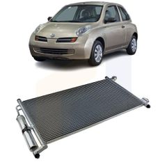 Ψυγείο A/C για Nissan Micra (K12) 2002 2003 2004 2005 2006 2007 2008 2009 2010 92100AX800