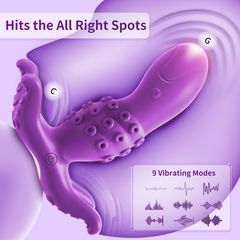 Octopus Wireless Remote App Controlled Anal Toy Purple-thumb-1