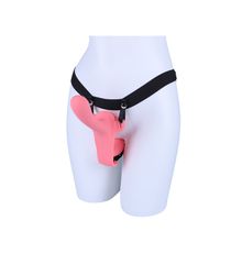 Τwiny Strap-on double vibrating harness liquid silicone usb-thumb-7
