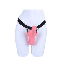 Τwiny Strap-on double vibrating harness liquid silicone usb-thumb-8