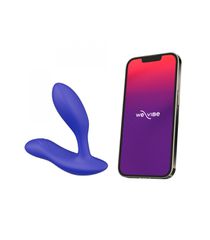 We-Vibe Vector+ Thrill Seeker Remote anal Vibrator Blue 10.9cm