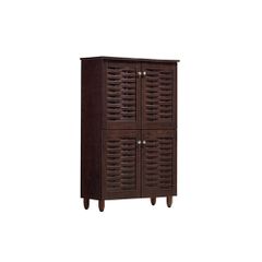 ΠΑΠΟΥΤΣΟΘΗΚΗ-ΝΤΟΥΛΑΠΙ KABIRA 4 ΠΟΡΤΕΣ HM2210.01 WENGE 77Χ34Χ123εκ.