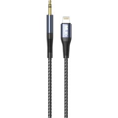 MLK+ AUX071 Braided AUX Cable 3.5mm Stereo Jack to Lightning (Male-Male) 1m
