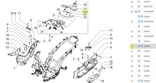 Γλωσσα Πορτάκι Βενζίνας Piaggio X9 500 Evolution ABS E2 2006-2007 ZAPM27000 299689