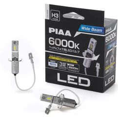 piaa LEH264 Headlight LED conversion bulb 6000K /11W per bulb 2500lm from 2 bulbsFor H3 Halogen sockets