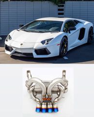 Εξάτμιση TITANUM VALVED EXHAUST CATBACK MUFFLER for LAMBORGHINI AVENTADOR LP700 2013 - 17