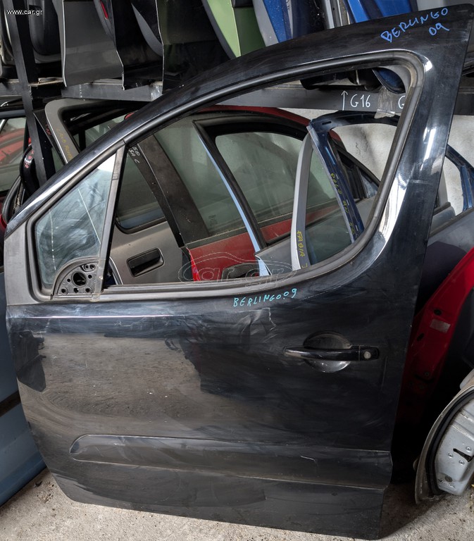 ΠΟΡΤΑ ΟΔΗΓΟΥ ΕΜΠΡΟΣ ΜΠΡΟΣΤΑ ΑΡΙΣΤΕΡΑ CITROEN BERLINGO II B9 2008-2018 ΜΑΥΡΗ