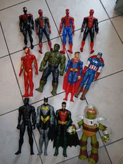 Φιγούρες δράσης 30εκ. Spiderman Superman Batman Robin Flash Capten America Hulk Black Panther Χελωνονιντζάκι Michelangelo