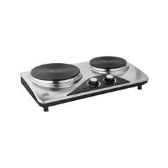Teesa TSA0203 Επιτραπέζια Εστία Εμαγιέ Διπλή Inox 2500W