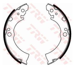 σετ οπισθιες σιαγονες για Nissan datsun , Micra K10 , Akebono system , Japan , με κωδικο : 4406004B25 , Εσωτ. διάμ. ταμπούρου 180 mm, Πλάτος 28 mm