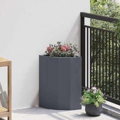 vidaXL Γωνιακό Ροδόδεντρο Ανθρακί 30 x 30 x 50 cm Ατσάλι