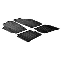 LAMPA - ΠΑΤΑΚΙΑ ΑΥΤΟΚΙΝΗΤΟΥ ΑΠΟ ΛΑΣΤΙΧΟ ΓΙΑ VOLKSWAGEN POLO 11/2001-06/2009 ΣΕ ΜΑΥΡΟ ΧΡΩΜΑ ΧΩΡΙΣ ΚΟΥΜΠΩΜΑΤΑ - 4 ΤΕΜ.