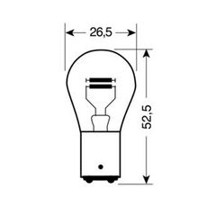 ΛΑΜΠΑ ΔΙΠΟΛΙΚΗ 12V/21/5W (P21/5W)-thumb-1