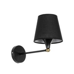 Φωτιστικό Τοίχου - Απλίκα με Ντουί 1 x E27 AC 220-240V IP20 - Μαύρο - Μ40 x Π15 x Υ20cm