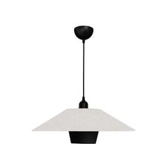 Κρεμαστό Φωτιστικό Οροφής με Ντουί 1 x E27 AC 220-240V IP20 - Μαύρο & Λευκό - Μ50 x Π50 x Υ24cm
