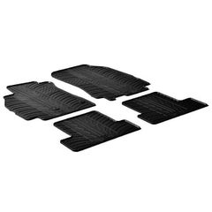 LAMPA - ΠΑΤΑΚΙΑ ΑΥΤΟΚΙΝΗΤΟΥ ΑΠΟ ΛΑΣΤΙΧΟ ΓΙΑ RENAULT MEGANE III 10/2008-2016 ΣΕ ΜΑΥΡΟ ΧΡΩΜΑ ME ΚΟΥΜΠΩΜΑΤΑ - 4 ΤΕΜ.