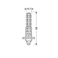 H1 24/28V P14,5s HYPER-LED39 ΛΕΥΚΟ 1ΤΕΜ.-thumb-1