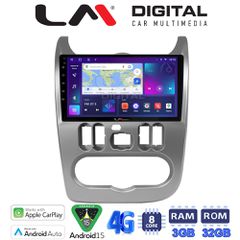 LM Digital - LM ZE8432 GPS Οθόνη OEM Multimedia Αυτοκινήτου για DACIA DUSTER 2006>2012 (CarPlay/AndroidAuto/BT/GPS/WIFI/GPRS)