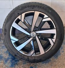 Ζαντολάστιχα vw polo 16" 5x100 με ελαστικα Goodyear2024