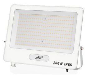 Προβολέας LED 200W 230V με ψυχρό φως 6200K 20000lm 120° IP65 λευκός 314x238x37mm