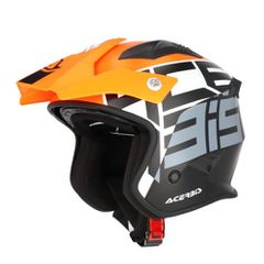 Κράνος Μηχανής Ανοιχτό Acerbis Jet Aria 26602.442 πορτοκαλί fluo/μαύρο