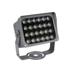 Προβολέας Σποτ Wall Washer LED 24W 2880lm 10° AC 220-240V Αδιάβροχο IP65 Ψυχρό Λευκό 6000K - Bridgelux SMD Chip - Γκρι Ανθρακί - Μ18 x Π13.5 x Υ18cm - 3 Χρόνια Εγγύηση