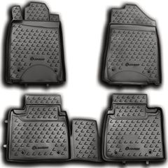 ΠΑΤΑΚΙΑ ΣΕ ΣΚΑΦΗ TPE ΛΑΣΤΙΧΟ ΓΙΑ LEXUS ES350 10/2010-2012 ΣΕ ΑΝΘΡΑΚΙ ΣΚΟΥΡΟ ΓΚΡΙ ΧΡΩΜΑ NOVLINE - 4 ΤΕΜ.